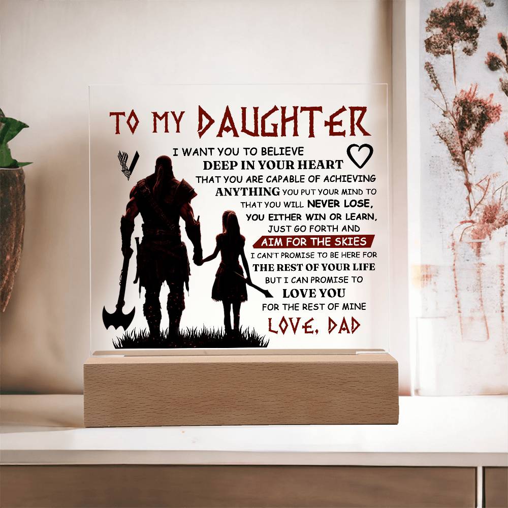 To My Daughter Skies – Acrylic Square