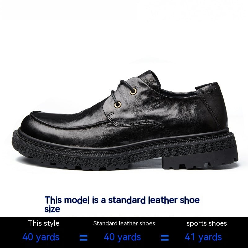 Men's Breathable Retro British Leather Casual Shoes